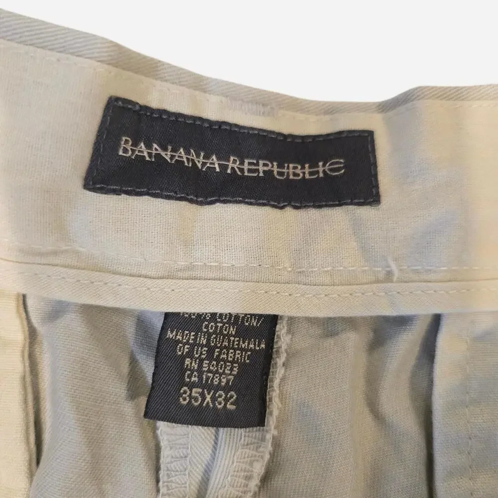 Banana Republic Men's tan cream Trousers